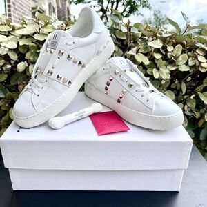 Valentino Garavani Studded Untitled Open Sneaker size 36